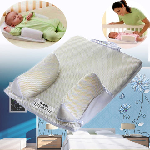 Baby Care Infant Newborn Anti Roll Pillow Fixed Positioner Cushion - Shopsteria