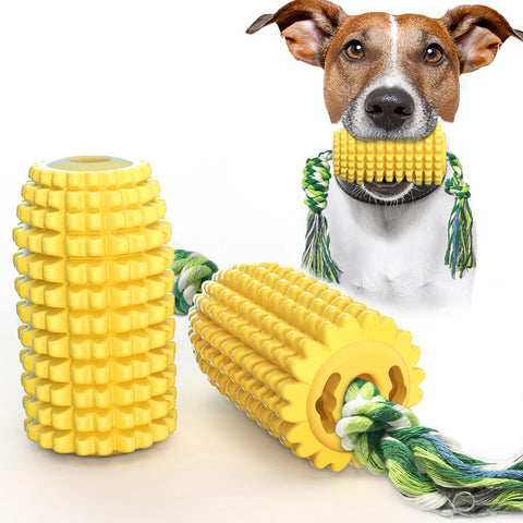 Pet Supplies Dog Toys Molar Sticks Resistant to Bite Clean Teeth Bone Toothbrush Corn Belt Rope - Shopsteria