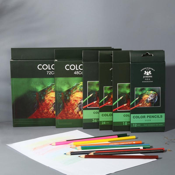 36/48/72 Colors Professional Watercolor Colored Pencil Set Oil Colors Pencil Set For Draw Coloring School Art Supplies - Shopsteria