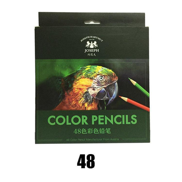 36/48/72 Colors Professional Watercolor Colored Pencil Set Oil Colors Pencil Set For Draw Coloring School Art Supplies - Shopsteria