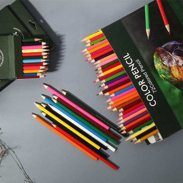 36/48/72 Colors Professional Watercolor Colored Pencil Set Oil Colors Pencil Set For Draw Coloring School Art Supplies - Shopsteria