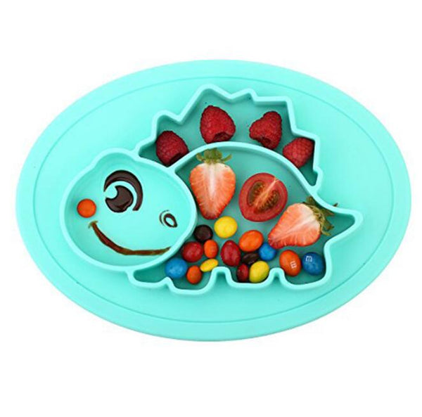 Baby Dish Silicone Infant Bowls Plate Tableware Kids Placemat - Shopsteria