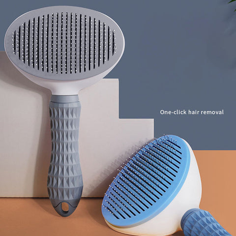 One-Click Hair Removal Pet Comb Cat Comb Automatic Hair Removal Dog Comb Pet Supplies - Shopsteria