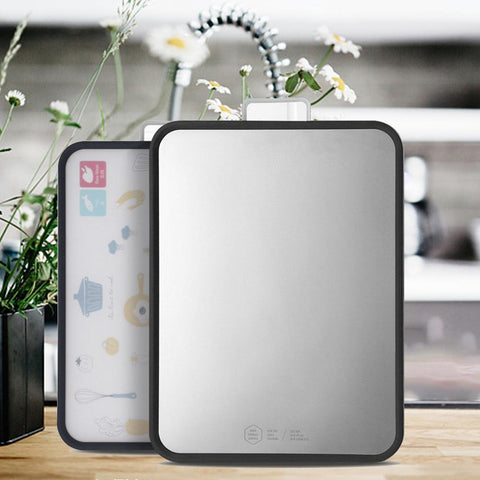 Multifunctional Thick Double-sided Cutting Board Stainless Steel Household Anti-mold Board Kitchen Kneading Cutting Board - Shopsteria007