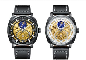 SENORS Sun Moon Star Luminous Automatic Mechanical Watch Manufacturer Spot SN217 - Shopsteria