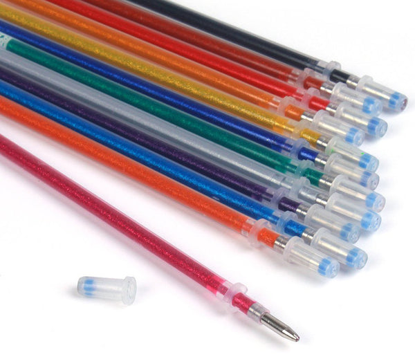 48pcs Colors Glitter Sketch Drawing Color Pen Markers Gel Pens Set Refill Rollerball Pastel Neon Marker Office School Stationery Gel Pens - Shopsteria