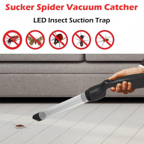 LED Insect Suction Trap Catcher Fly Bugs Insect Killer Safety Repellent Pest Lamp Little Sucker Spider Vacuum - Shopsteria007