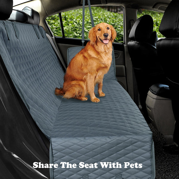 Dog Car Seat Cover View Mesh Waterproof Pet Carrier Car Rear Back Seat Mat Hammock Cushion Protector With Zipper And Pockets - Shopsteria
