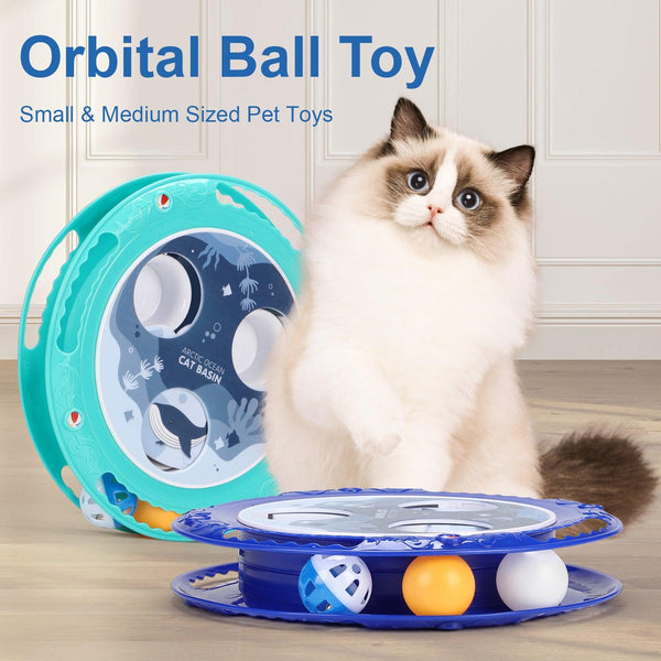 2 in 1 Cat & Small Dog Interactive Ball Electric Toy Play & Eat - Shopsteria