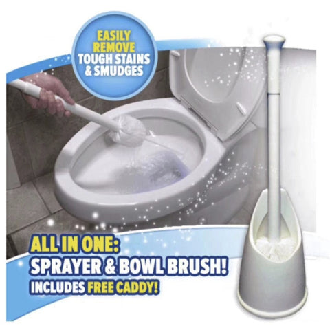 ALL-IN-ONE Brush Spray Away Cleaning Brush For Toilet Cleaning - Shopsteria