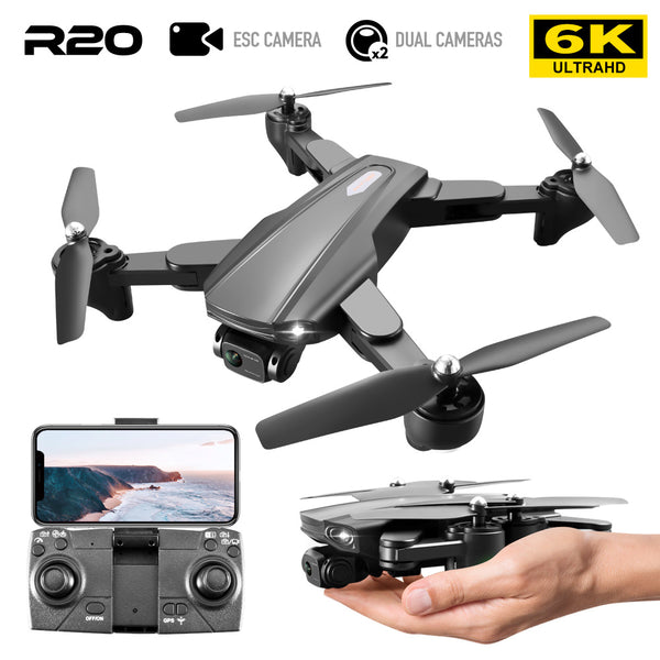 Drone GPS HD Aerial Photography 4K Dual-Camera Optical Flow Positioning Quadcopter - Shopsteria