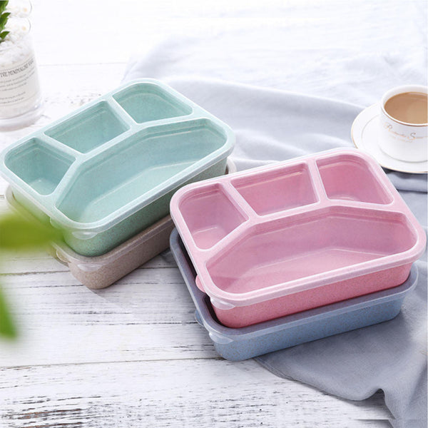 Bento Boxes Bento Lunch Box With Sealing Rings 4 Compartment Meal Prep - Shopsteria