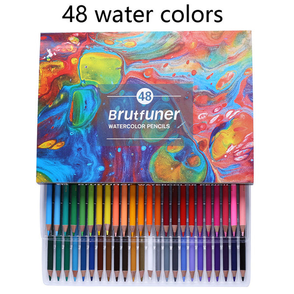 Brutfuner Macaron 50 Color Professional Colored Pencils Wood Watercolor Drawing Pen Set For School Art Supplies Birthday Gift - Shopsteria