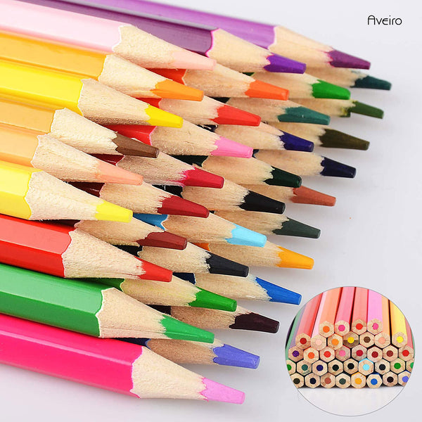 Brutfuner Macaron 50 Color Professional Colored Pencils Wood Watercolor Drawing Pen Set For School Art Supplies Birthday Gift - Shopsteria