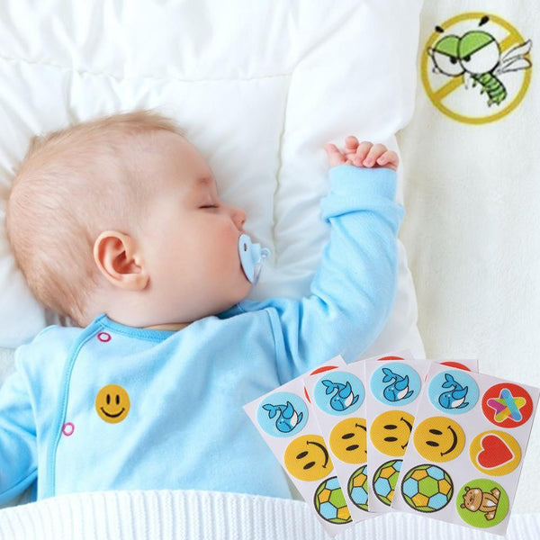 120 Pcs Mosquito Repellent Patches Stickers Football Shape Cartoon Pattern Safe Long-lasting Anti-mosquito Paste Sticker - Shopsteria