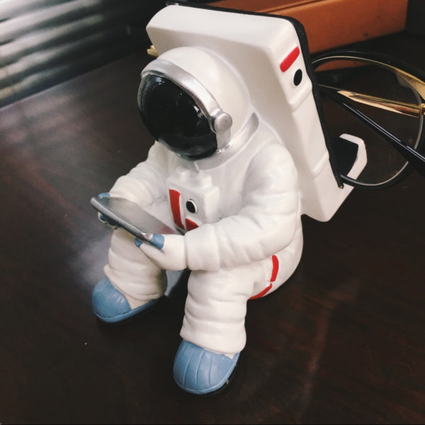 Creative Astronaut Desktop Universal Mobile Phone Stand Holder Mount Bracket Home Decor Home Accessories Office Desk Accessories - Shopsteria