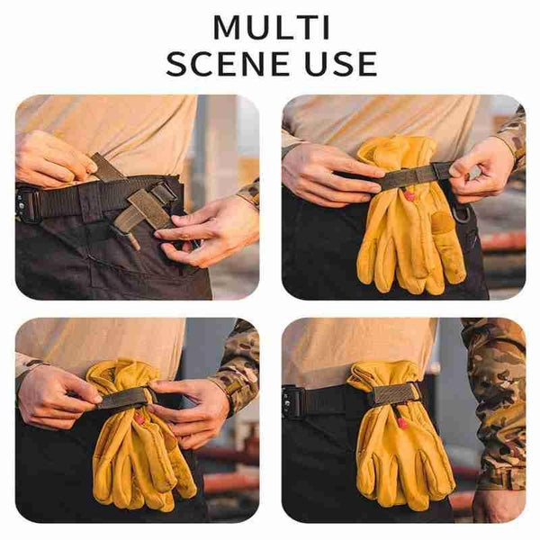 Multi-purpose Glove Hook Military Fan Outdoor Tactical  Buckle Adjust Camping Glove Hanging Buckle - Shopsteria007