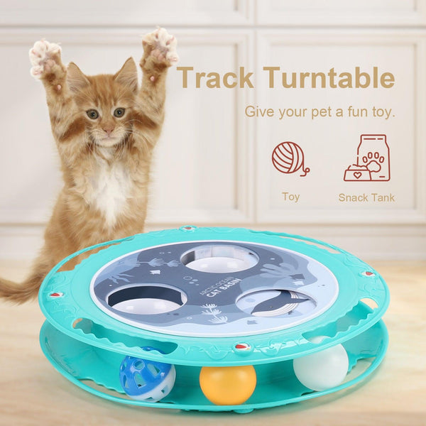 2 in 1 Cat & Small Dog Interactive Ball Electric Toy Play & Eat - Shopsteria