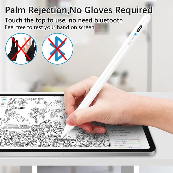 Pencil For iPad with Palm Rejection, Stylus Pen for Apple Pencil 2 1 - Shopsteria