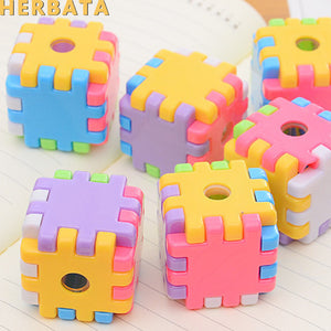 Rubik's Cube Single Hole Pencil Sharpener Set - Shopsteria