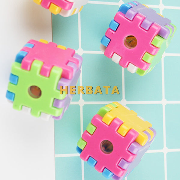 Rubik's Cube Single Hole Pencil Sharpener Set - Shopsteria