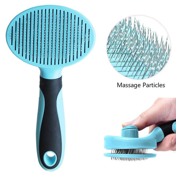 Cat Hair Removal Comb Stainless Pet Grooming Brush