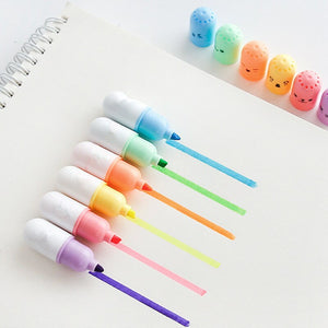 Cute Capsules Highlighter Color Marker Pens - Shopsteria