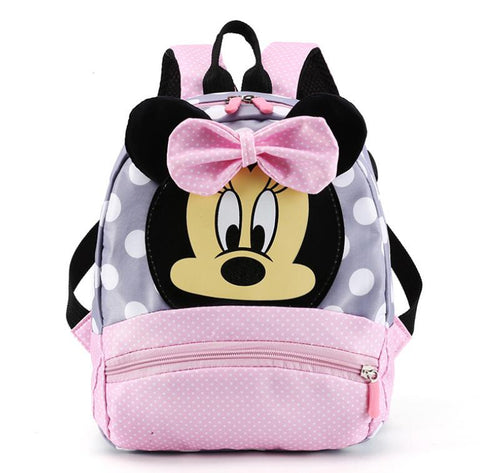 New Disney Minnie Mouse Children's bag Cartoons Children's backpack Mickey Mouse Pattern Backpack School Bag for Boys Girl - Shopsteria
