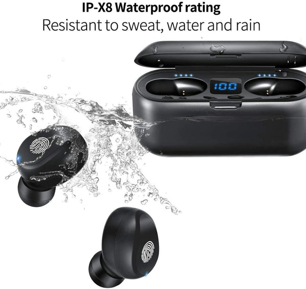 Bluetooth Wireless Earbuds with Mic Charging Case Waterproof TWS 9D Stereo Headphones in Ear Headset Sound Sport LED Display