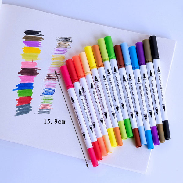 Manga Art Markers Pen Brush Watercolor Dual Tip - Shopsteria