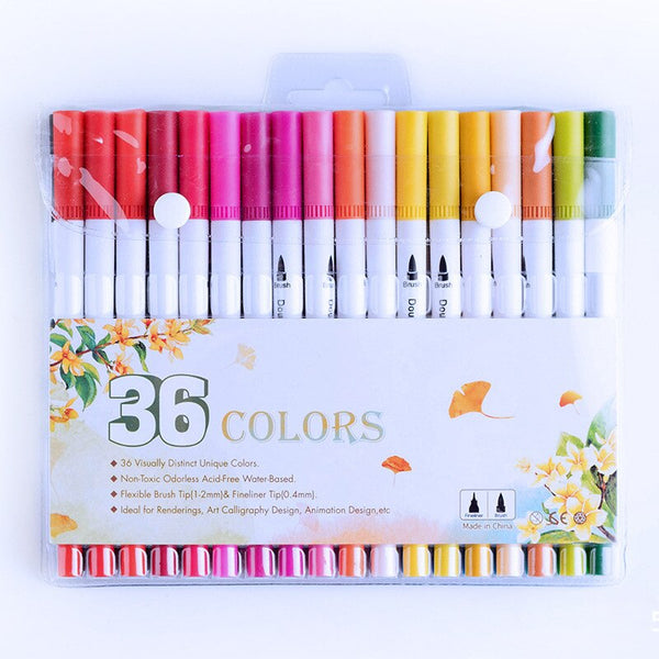 Manga Art Markers Pen Brush Watercolor Dual Tip - Shopsteria