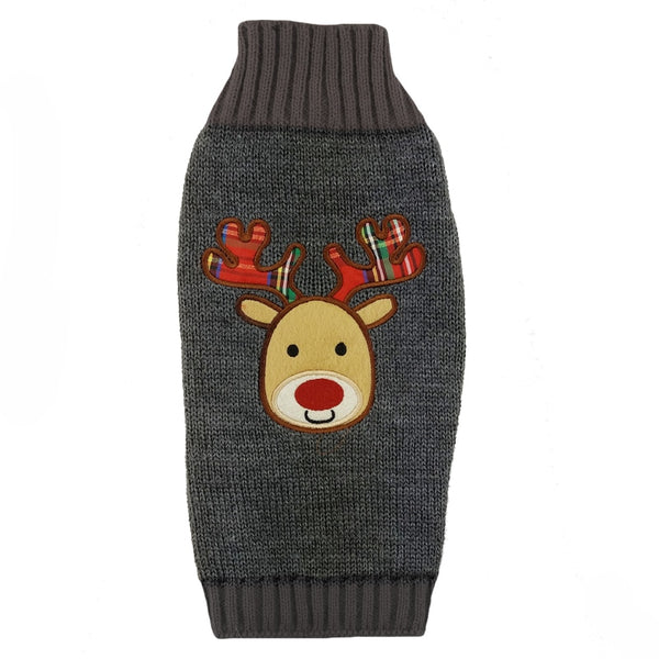 Xmas Pet Dog Clothes Reindeer Design Sweater For Small Dogs Christmas Warm Puppy Coat Chihuahua knitwear Pullover Elk Costumes - Shopsteria