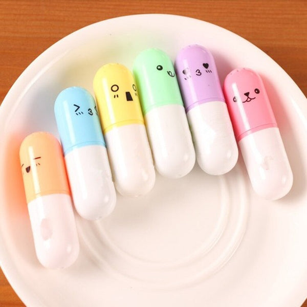 Cute Capsules Highlighter Color Marker Pens - Shopsteria