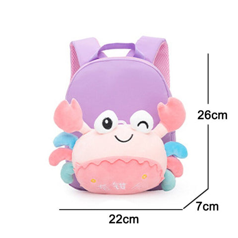 Cute Plush Backpack for Girls School Bags 3D Cartoon Animal Kids Backpack Kindergarten Toddler Bags Boys Children Schoolbags - Shopsteria