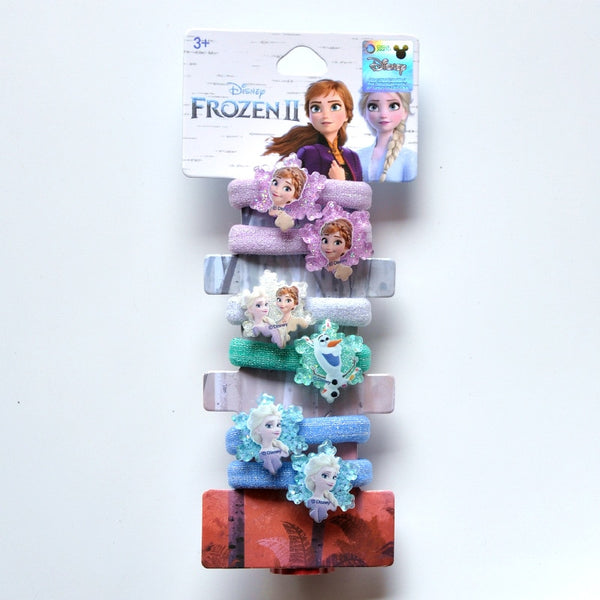 Disney Cartoon Frozen 2 Children Hair Clip Girl Birthday Gifts Headwear Ring Elsa Doll Head Cosmetic Hairpins Hair Accessories - Shopsteria