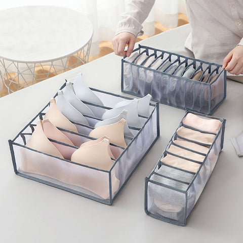 Underwear Bra Socks Panty Storage Boxes Home Dormitory Office Cabinet Organizers Wardrobe Closet Drawer Organization Box Divider - Shopsteria