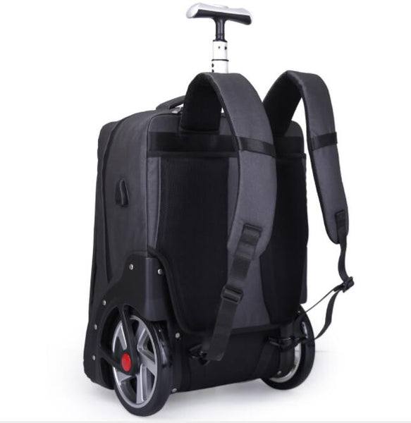 Men Travel trolley bag Rolling Luggage backpack bags on wheels wheeled backpack for Business Cabin carry on luggage bag wheels - Shopsteria