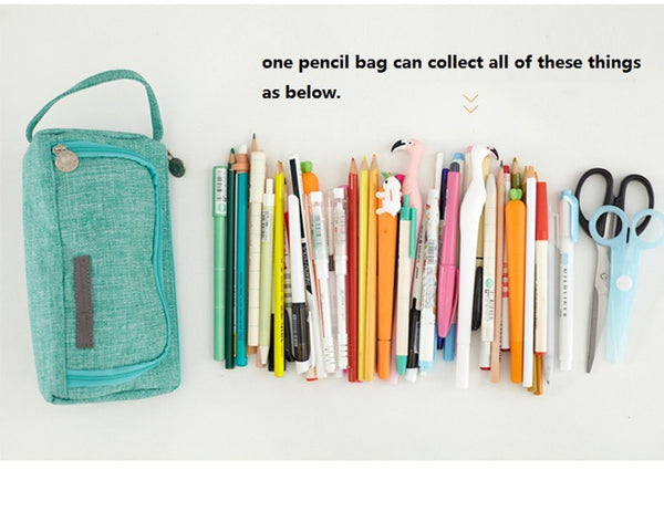 Pencil Cases School Students Pen Case Supplies Pencil Storage Bag Box Pencils Pouch Stationery - Shopsteria