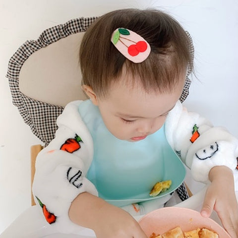 Newborn Solid silicone Baby Feeding Burp Bandana Bib Infant Toddler Drooling - Shopsteria