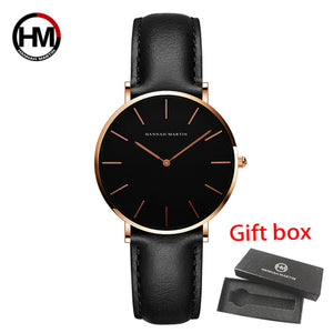 Women Fashion Watch Leather Japan Quartz - Shopsteria