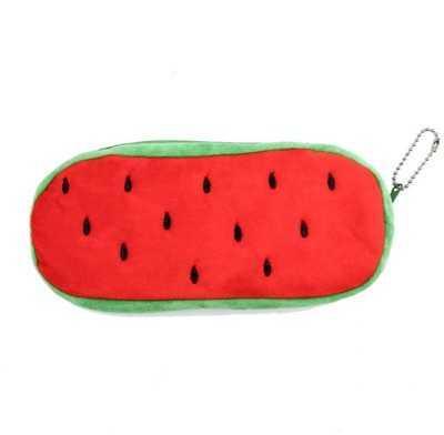 Creative watermelon plush Pencil Case School Pen Case Bag Supplies School Box Pencils Pouch Stationery - Shopsteria