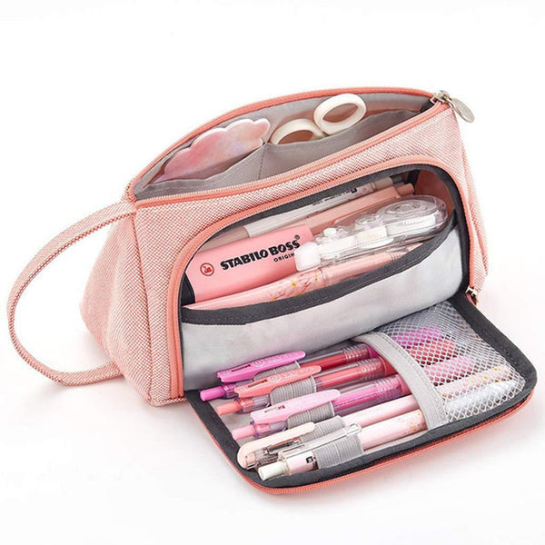 Pencil Cases School Students Pen Case Supplies Pencil Storage Bag Box Pencils Pouch Stationery - Shopsteria