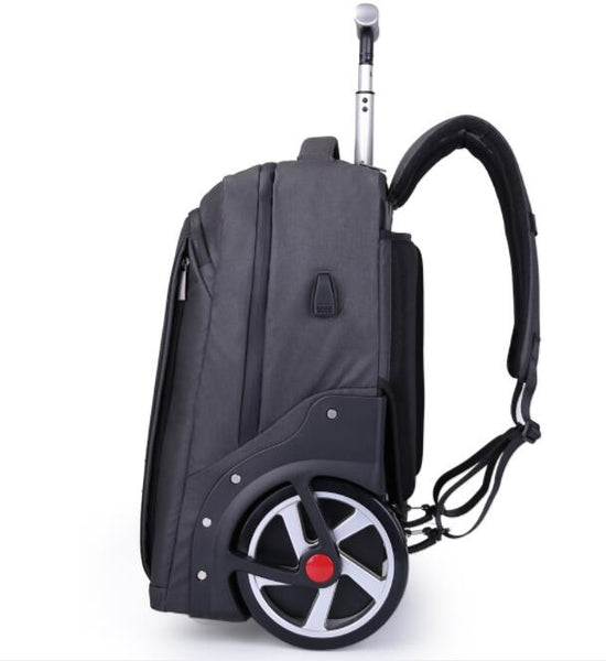 Men Travel trolley bag Rolling Luggage backpack bags on wheels wheeled backpack for Business Cabin carry on luggage bag wheels - Shopsteria