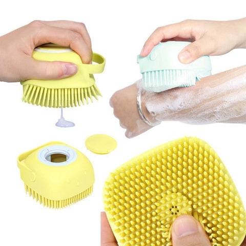 Multipurpose Silicone Bath Massage Soft Brush - Shopsteria007