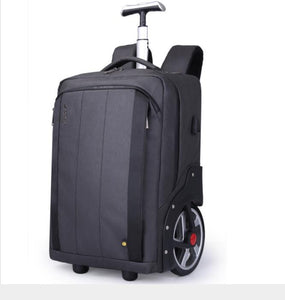 Men Travel trolley bag Rolling Luggage backpack bags on wheels wheeled backpack for Business Cabin carry on luggage bag wheels - Shopsteria