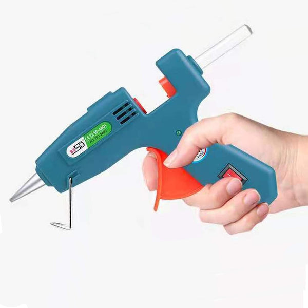 Hot Glue Gun, Heated Up Fast 20W Mini Heating Hot Melt Glue Gun Kit with 10 Pcs Glue Sticks - Shopsteria