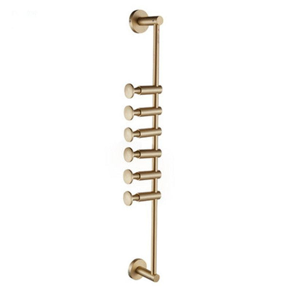 Gold/Black Brass Tower Hanger Dress Hook Coat Hanger Wall Hooks For Bag Cap Home Office Rack Rock Bedroom Cloth Holder - Shopsteria007