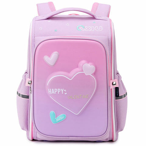Cute Girls School Bags Children Primary Backpack Lovely pink Print Princess Schoolbag Cute flower Kids Bookbags Mochila Escolar - Shopsteria