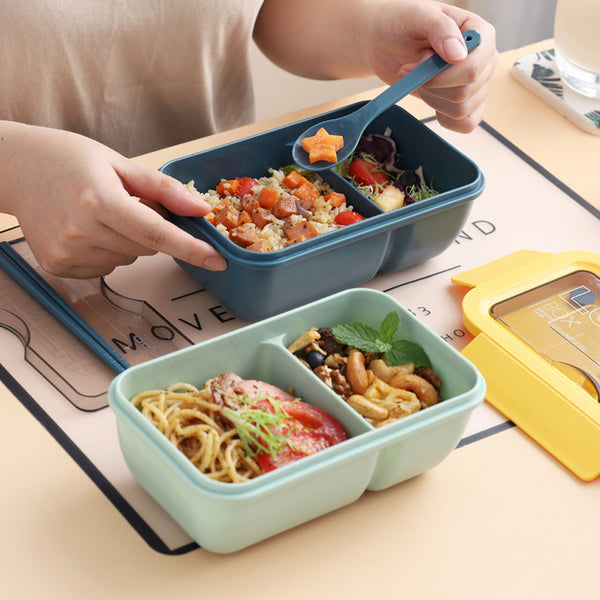 Microwave Lunch Box with Dinnerware Food Storage Container For Children - Shopsteria