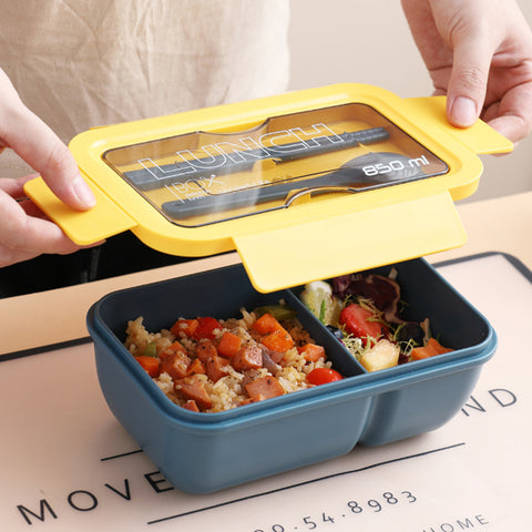 Microwave Lunch Box with Dinnerware Food Storage Container For Children - Shopsteria